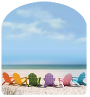 Beach Chairs - MacDay Wine Labels (30 pack)
