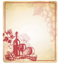Red Wine Sketch - MacDay Wine Labels (30 pack)