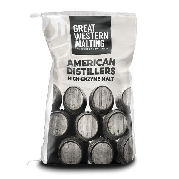 Great Western Malting American Distillers High Enzyme Malt Whole or Unmilled by the Pound or Bag