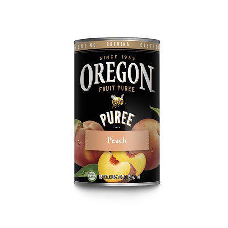 Oregon Brand Peach Puree Canned 49 oz Non GMO