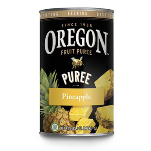 Oregon Brand Canned 49 oz Fruit Puree Pineapple Non GMO