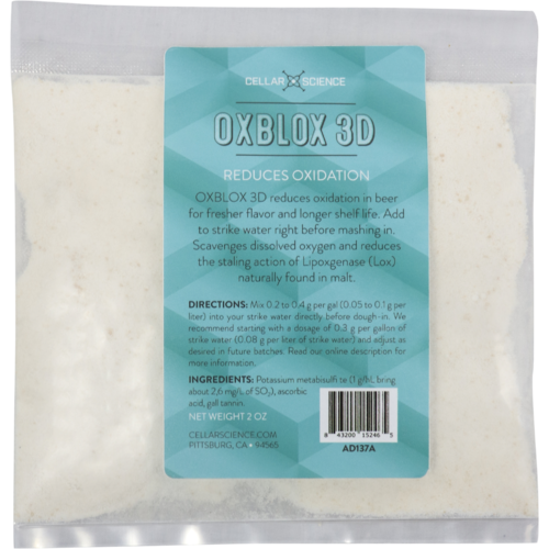 Oxblox 3D - Dissolved Oxygen Reducer by CellarScience® (2 oz)
