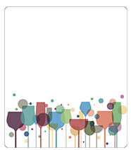 MacDay Wine Labels 30 Pack Wine Glass Celebration