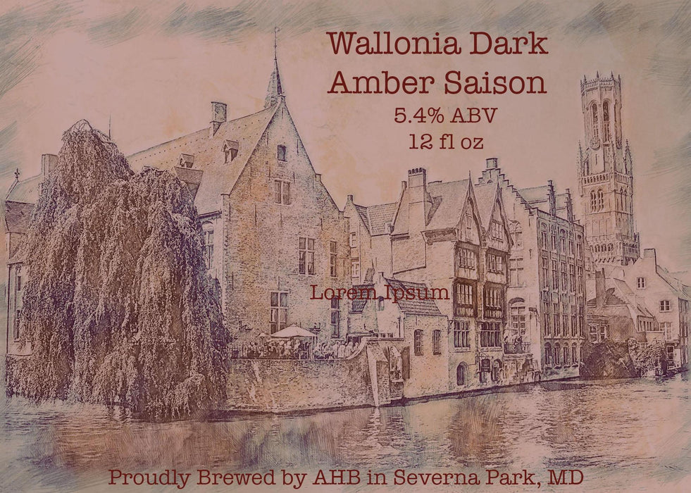 Wallonia Dark - Amber Saison Beer Kit