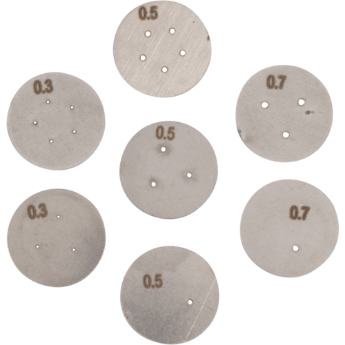 Creamer Aerator Perforated Disc Kit for Stout/Nitro Intertap and NukaTap Faucets 7 Discs pictured