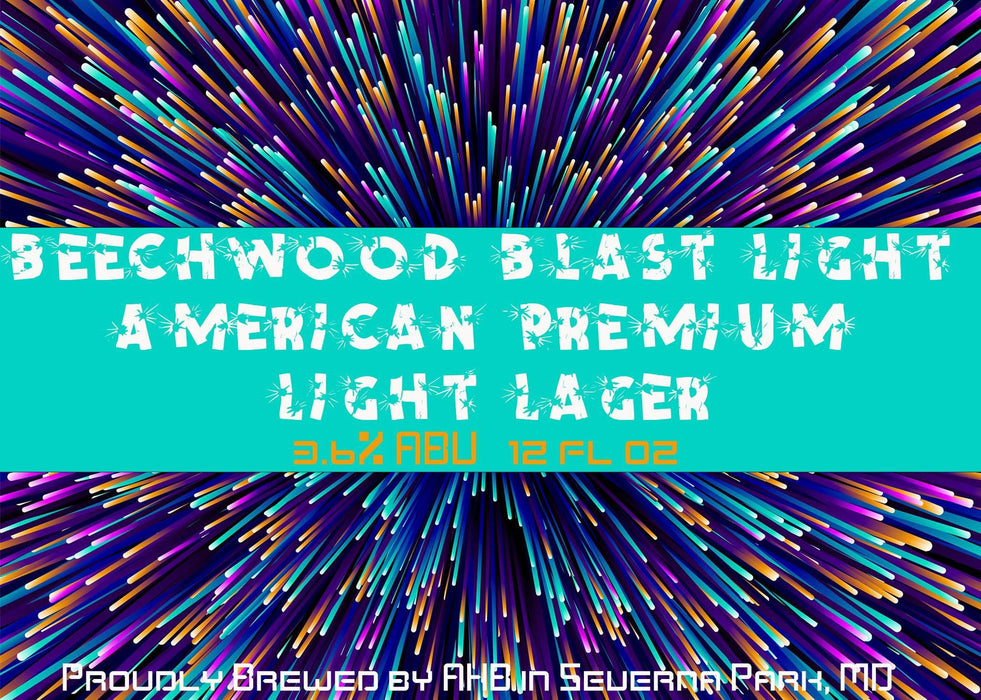 Beechwood Blast Light - American Premium Light Lager Beer Kit