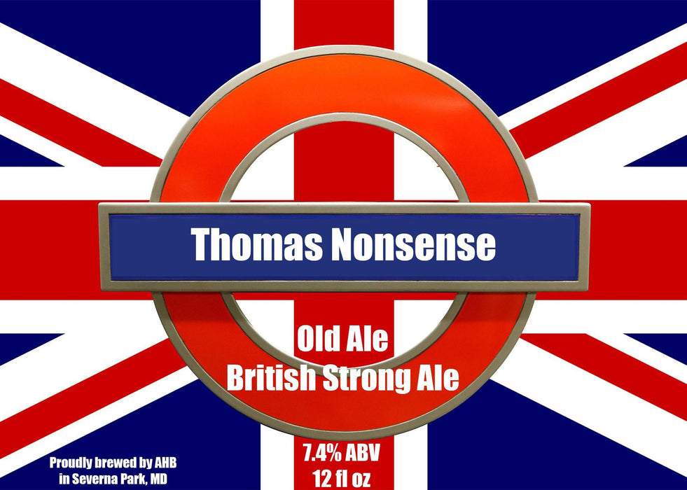 Thomas Nonsense - Old Ale British Strong Ale Beer Kit