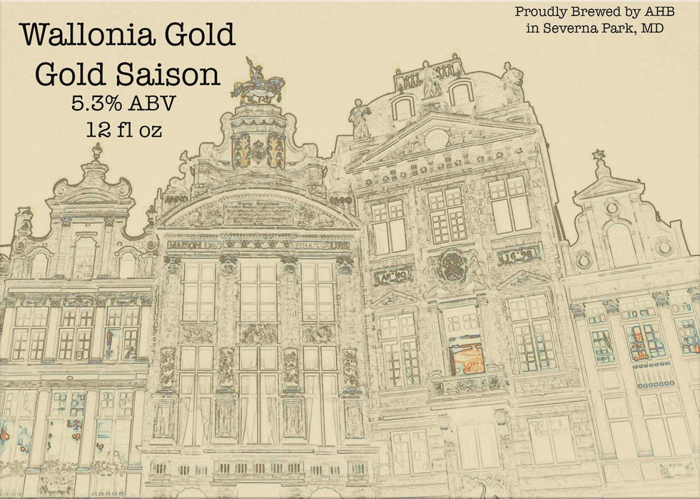 Wallonia Gold - Gold Saison Beer Kit