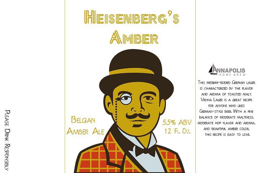 Heisenberg's Amber Ale - Belgian Amber Ale Beer Kit